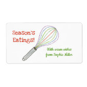 Weihnachtsmarke / Backlabel (Vorne)