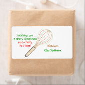 Weihnachtsmarke / Backlabel (rot grün) (Insitu)