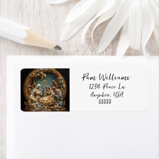 Weihnachtsmarke der Krippe (Insitu)