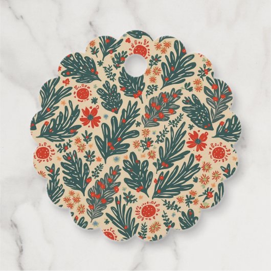 Weihnachtsmarke Geschenkanhänger (Rückseite)