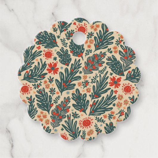 Weihnachtsmarke Geschenkanhänger (Vorderseite)