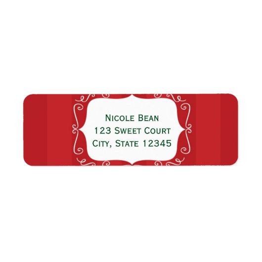 Weihnachtsmarke "Red Stripe" (Vorne)