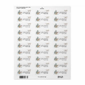 Weihnachtsmarke Woodland Forest Winter (Vorne)