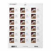 Weihnachtsmarken Adressaufkleber (Vorne)