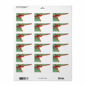 Weihnachtsmarken Adressaufkleber (Vorne)