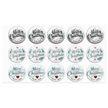 Weihnachtsmarken, Aufkleber für Karten, Geschenke