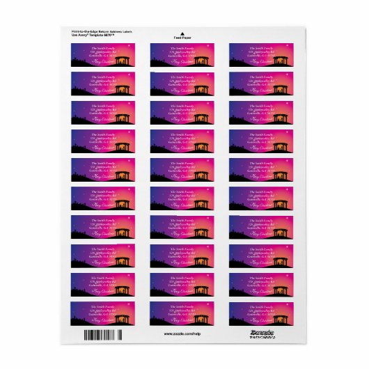 Weihnachtsmarken der Krippe (Vorne)