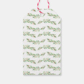 Weihnachtsmarken für Grüne und Rote Branchen Geschenkanhänger (Rückseite)