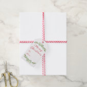 Weihnachtsmarken für Grüne und Rote Branchen Geschenkanhänger (Mit Garn)