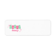 Weihnachtsmarken für Rosa und Grüne Feiertage