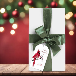 Weihnachtsmarken für Wasserfarben Kardinal Geschenkanhänger