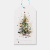 Weihnachtsmarken Geschenkanhänger (Vorderseite)