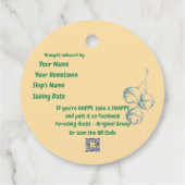 Weihnachtsmarken Geschenkanhänger (Rückseite)