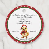 Weihnachtsmarken Geschenkanhänger (Vorderseite)