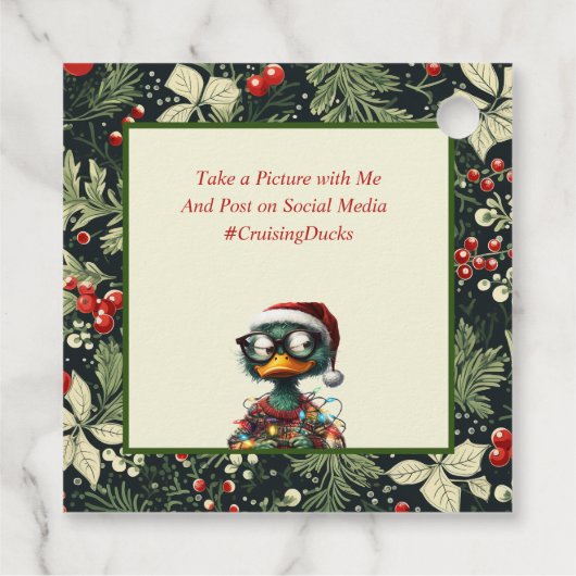 Weihnachtsmarken Geschenkanhänger (Rückseite)