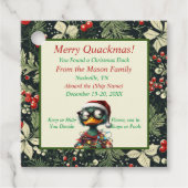 Weihnachtsmarken Geschenkanhänger (Vorderseite)