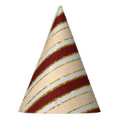 Weihnachtsmarken in Rot, Weiß und Gold Fohlen Partyhütchen (Links)