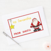 Weihnachtsmarken Rechteckiger Aufkleber (Umschlag)