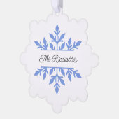 Weihnachtsmarken, Snowflake-Tag, Karte (Linke Ecke)