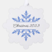 Weihnachtsmarken, Snowflake-Tag, Karte (Rückseite)