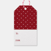 Weihnachtsmarken verzaubert geschenkanhänger (Rückseite)