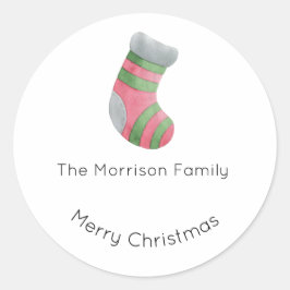 Weihnachtsmarken, Weihnachtskleber, Geschenke Runder Aufkleber