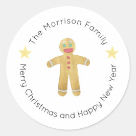 Weihnachtsmarken, Weihnachtskleber, Geschenke Runder Aufkleber