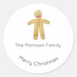 Weihnachtsmarken, Weihnachtskleber, Geschenke Runder Aufkleber