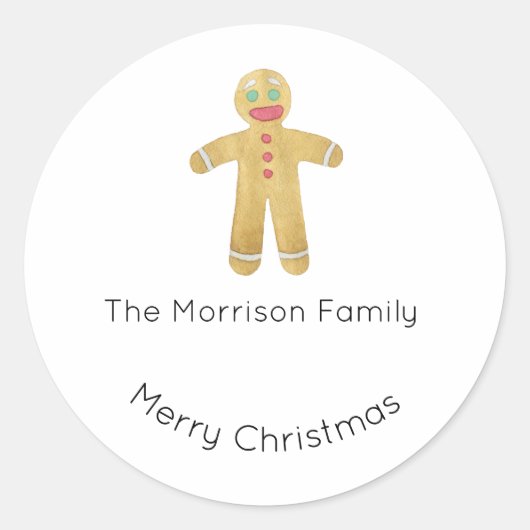 Weihnachtsmarken, Weihnachtskleber, Geschenke Runder Aufkleber (Vorderseite)