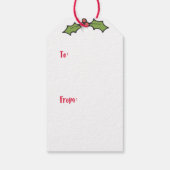 Weihnachtsmarken - Wine Hanging Labels Geschenkanhänger (Rückseite)