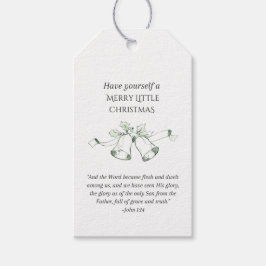 Weihnachtsmarken zum Thema Schrift Geschenkanhänger