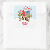 Weihnachtsmarkt Aufkleber Weihnachtsmann (Tasche)