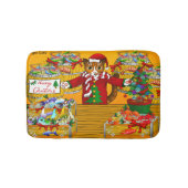 Weihnachtsmarkt Badematte (Vorderseite)