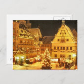 Weihnachtsmarkt Deutschland Feiertagspostkarte (Vorne/Hinten)
