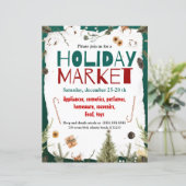 Weihnachtsmarkt - Einladung (Stehend Vorderseite)
