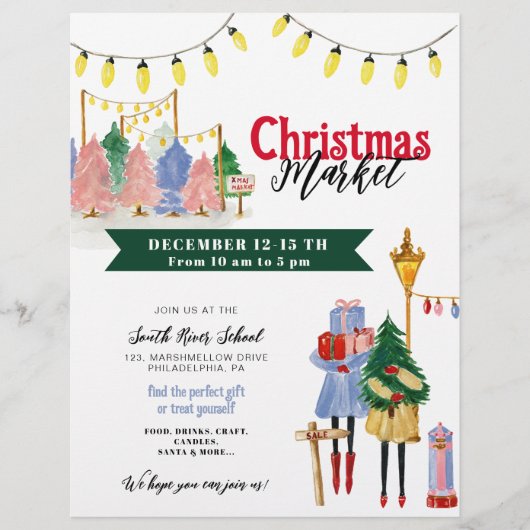 Weihnachtsmarkt, Festspielhaus Flyer (Vorne)