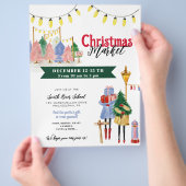 Weihnachtsmarkt, Festspielhaus Flyer (Hand)