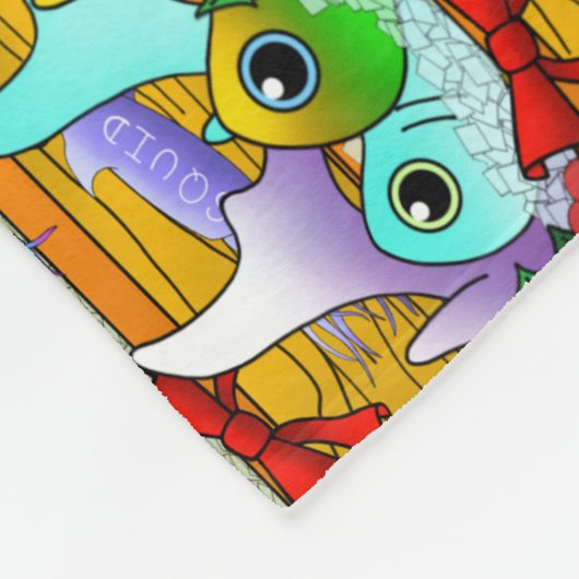 Weihnachtsmarkt Fleecedecke (Ecke)