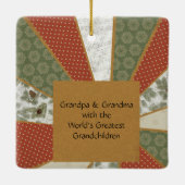 Weihnachtsmarkt Foto Ornament (Rückseite)