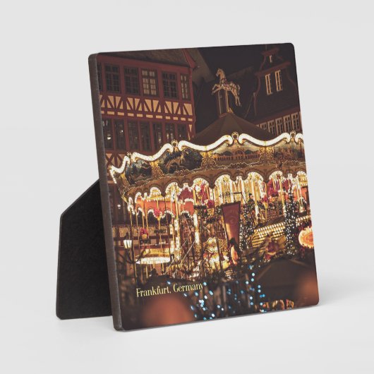 Weihnachtsmarkt, Frankfurt, Deutschland Fotoplatte (Vorderseite)