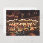 Weihnachtsmarkt, Frankfurt, Deutschland Postkarte (Vorne/Hinten)