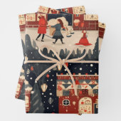 Weihnachtsmarkt Geschenkpapier Set (Beispiel)