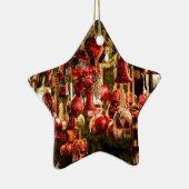 Weihnachtsmarkt-hängender Flitter Nürnberg Keramikornament (Rechts)