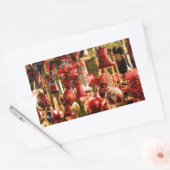 Weihnachtsmarkt Hanging Baubles Nürnberg Rechteckiger Aufkleber (Umschlag)