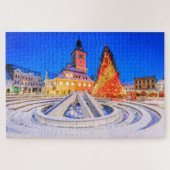 Weihnachtsmarkt in Brasov Rumänien Puzzle (Horizontal)