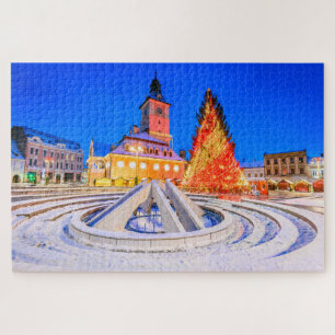 Weihnachtsmarkt in Brasov Rumänien Puzzle