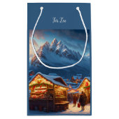 Weihnachtsmarkt in den Bergen - Brauch Kleine Geschenktüte (Rückseite)