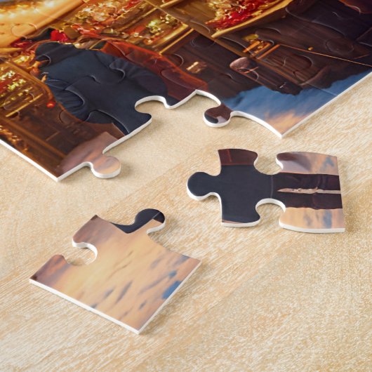 Weihnachtsmarkt in den Bergen - Brauch Puzzle (Seite)