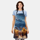 Weihnachtsmarkt in den Bergen - Brauch Schürze (Getragen)