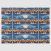 Weihnachtsmarkt in den Bergen - Brauch Seidenpapier (Vorderseite)